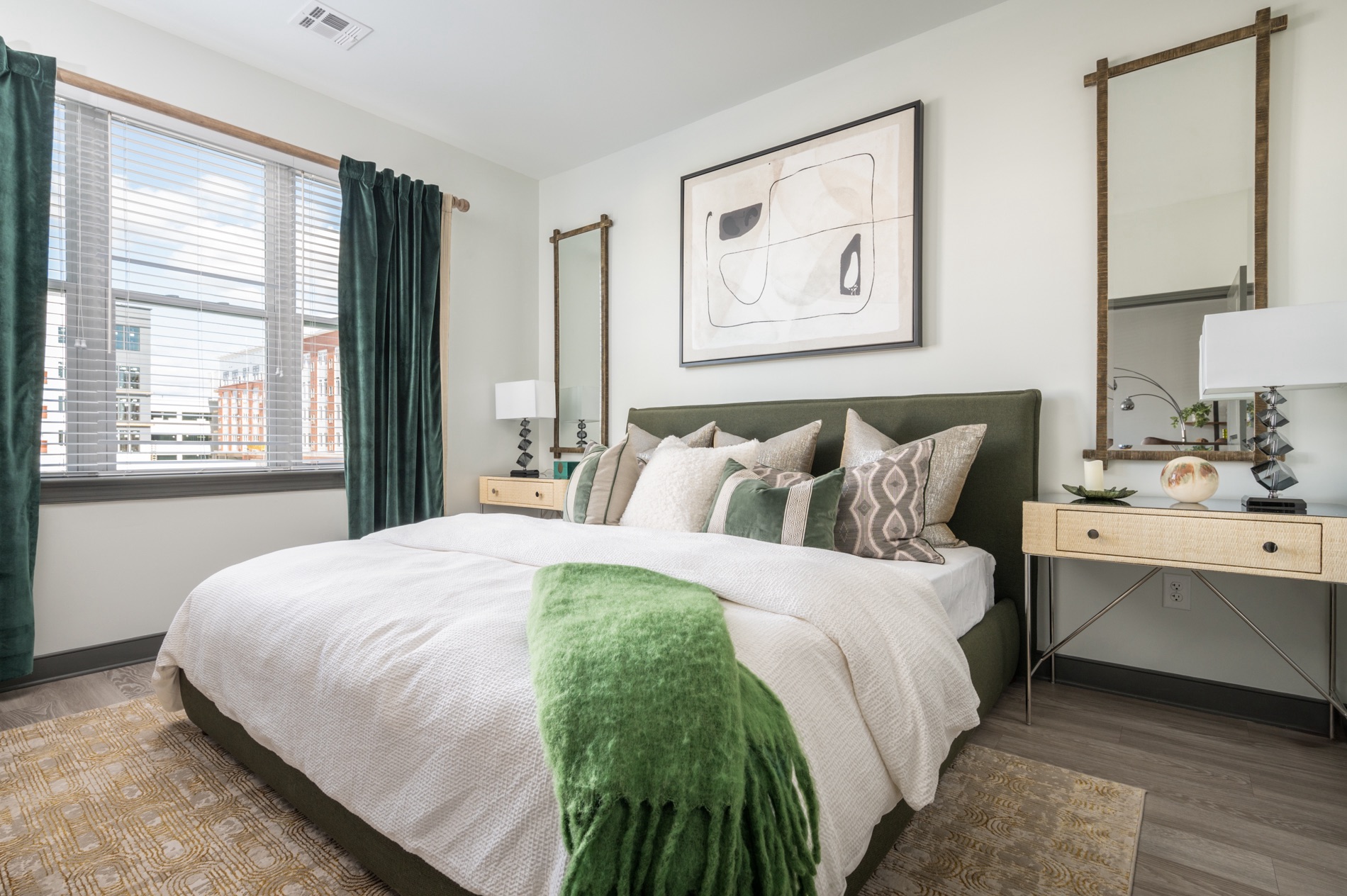 Spacious Model 1BR Bedroom, third angle