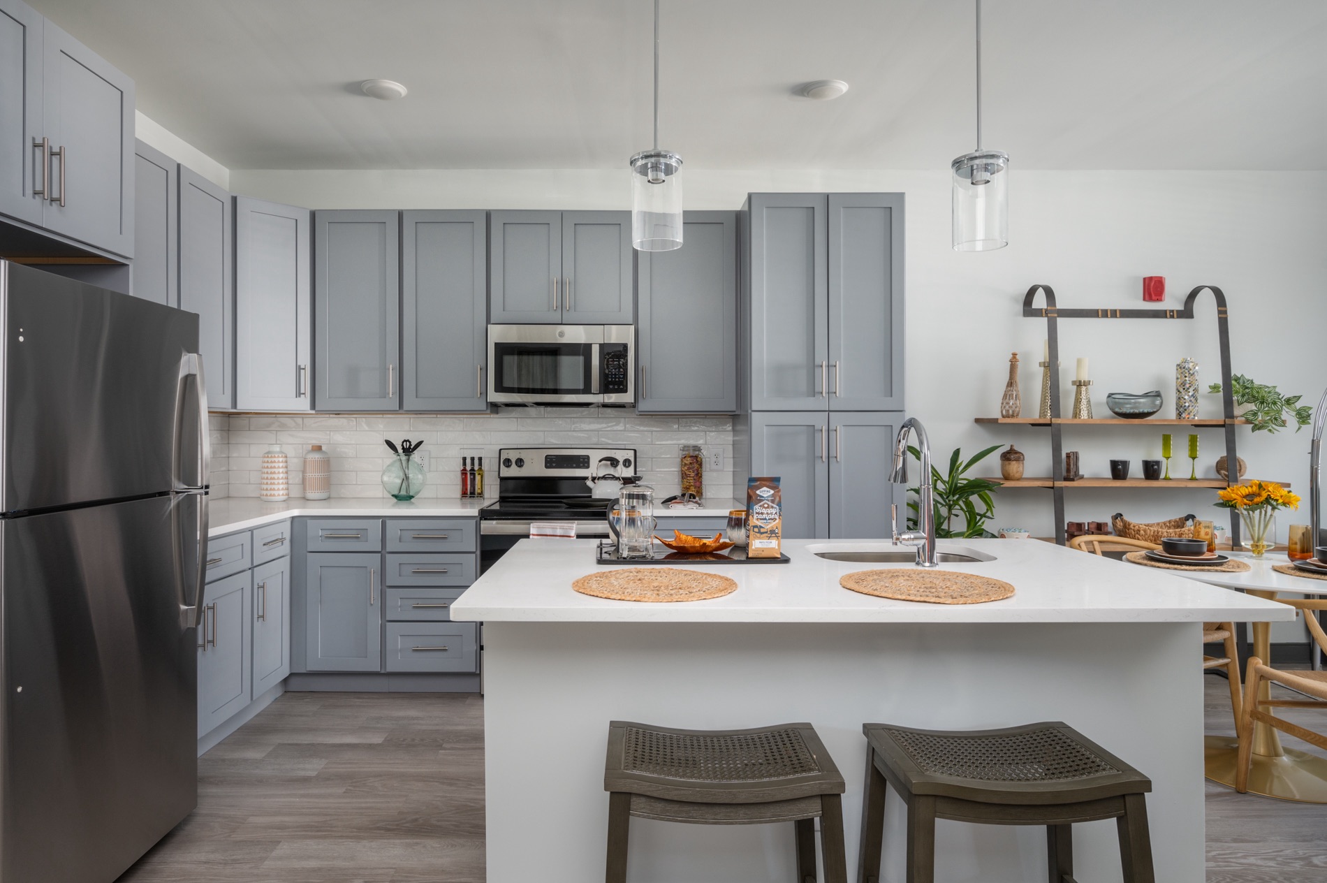Model 1BR Kitchen showcasing additional cabinetry