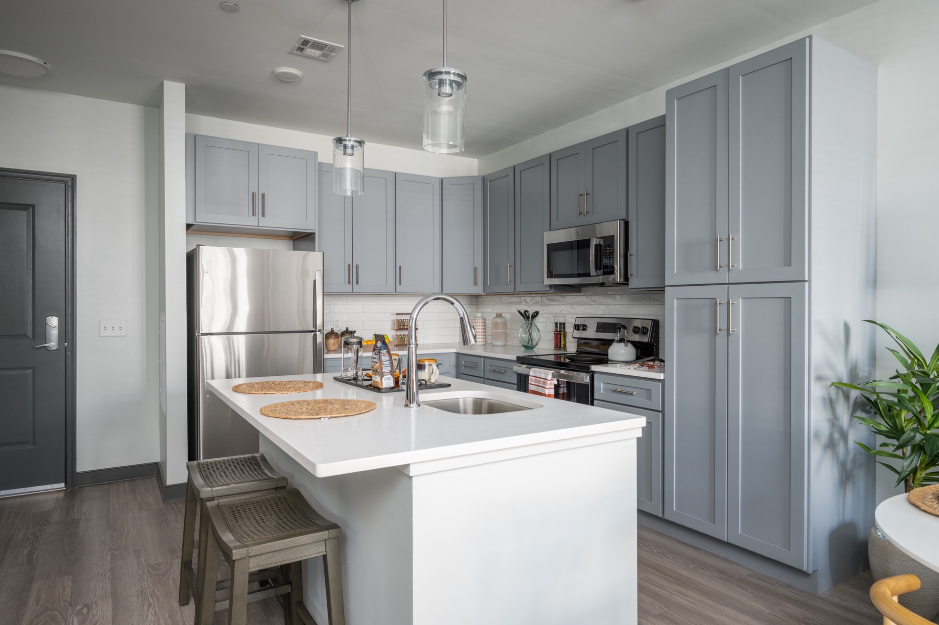 Fourth angle of the Model 1BR Kitchen