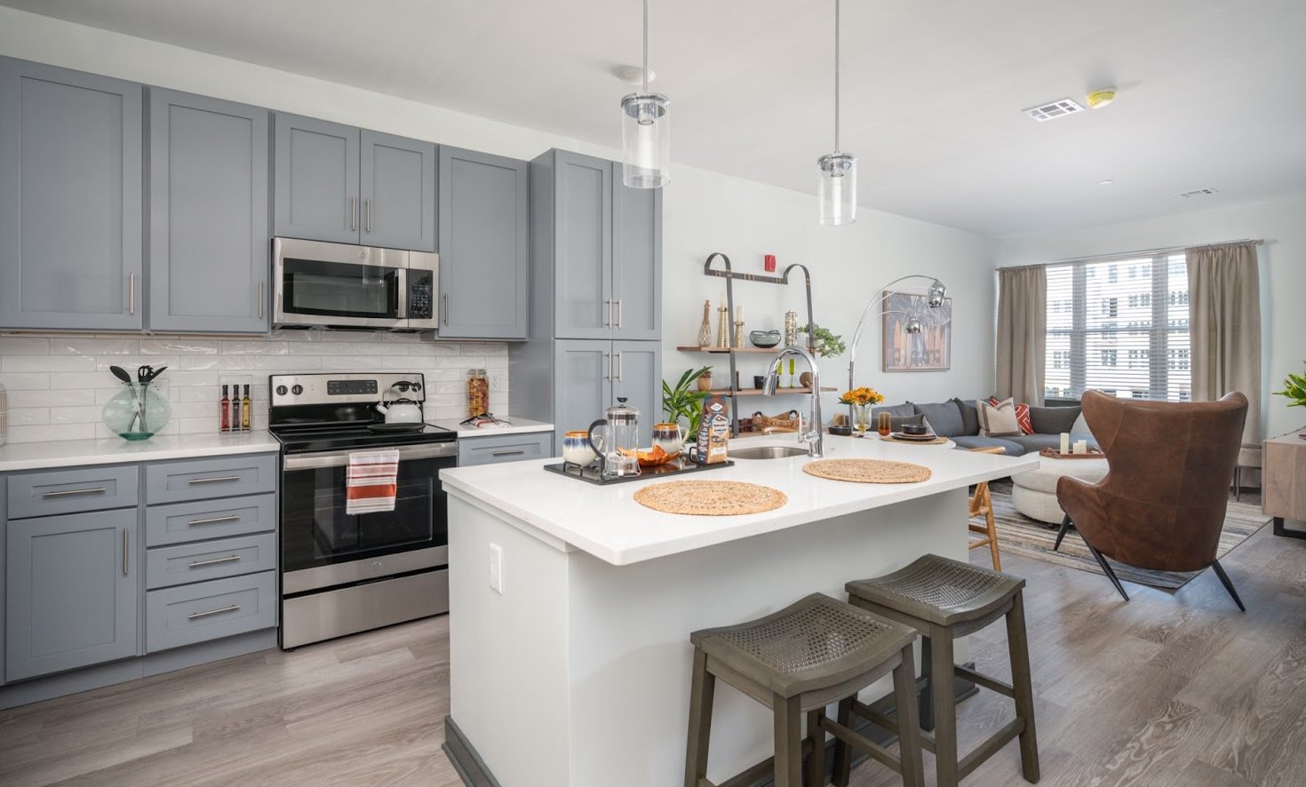 Alternate view of the Model 1BR Kitchen