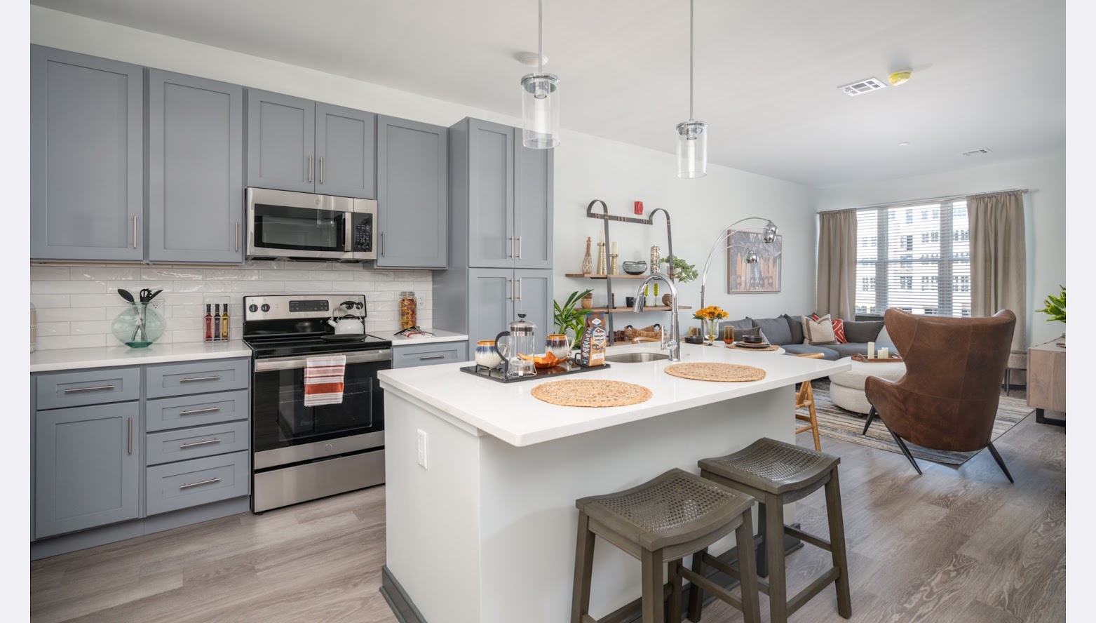Alternate view of the Model 1BR Kitchen