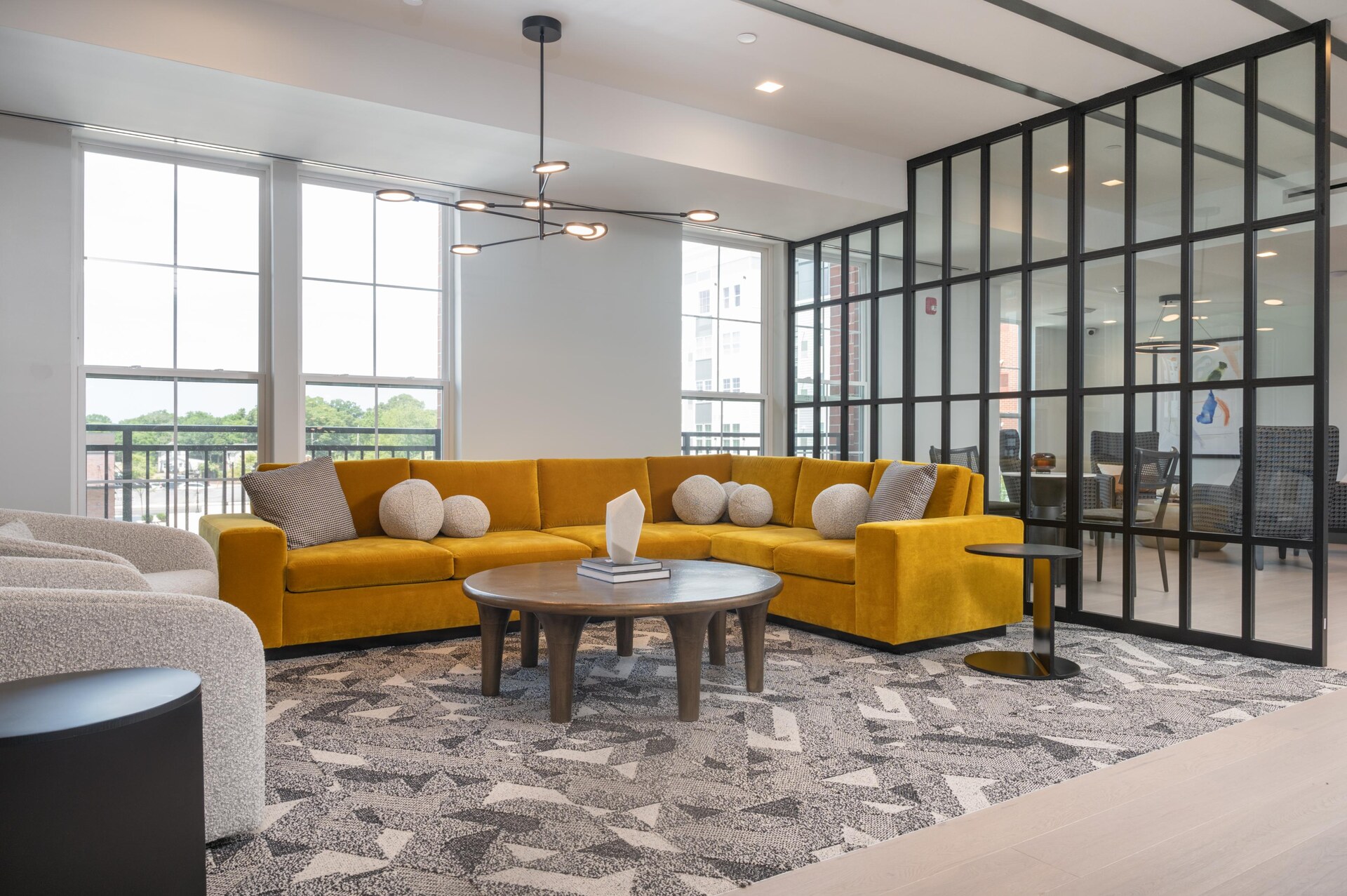 Another view of the coworking lounge.